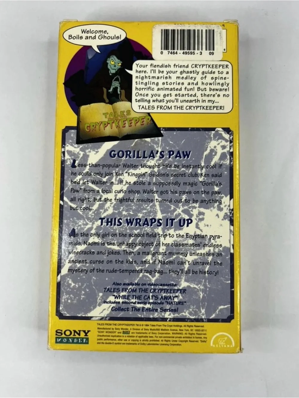 Vintage 1994 TALES FROM THE CRYPTKEEPER 